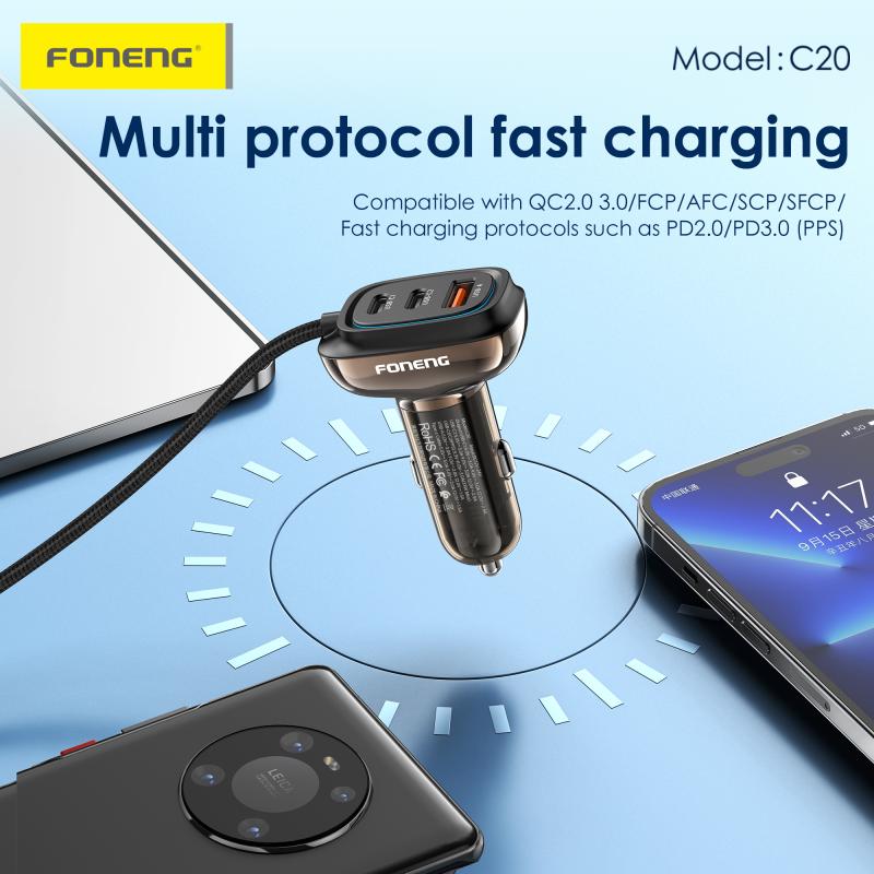 Chargeur de voiture C20 - Foneng