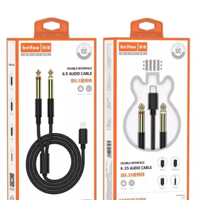T5 CABLE LIGHTNING TO  JACK  6,5mm