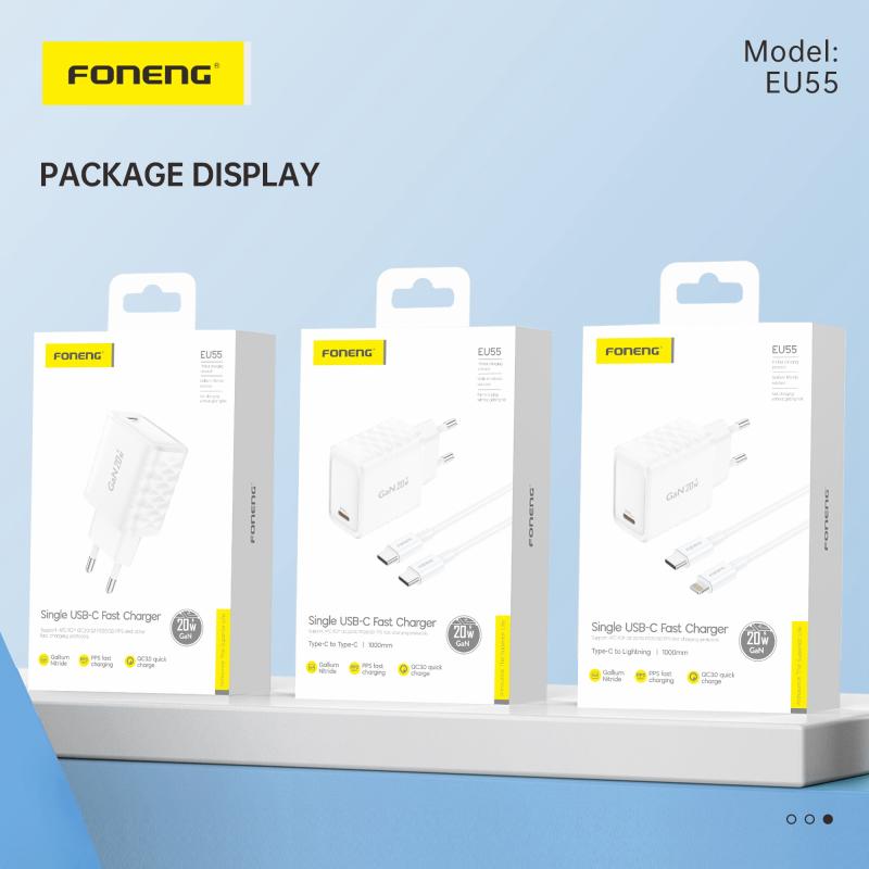 EU55 USB-C GaN Charger (PD20W)