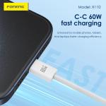USB Cable Tressé  X110 Foneng 1,2M (60W)