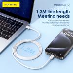 USB Cable Tressé  X110 Foneng 1,2M (60W)