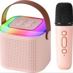 Karaoke Speaker Y1 Wireless Karaoke Speaker: Bluetooth Mic, 5 Hrs Playtime, Voice Change & RGB Lights - Multi Compatibility, Type C 12